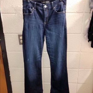 Express High Waisted Dark Wash Flare Jeans